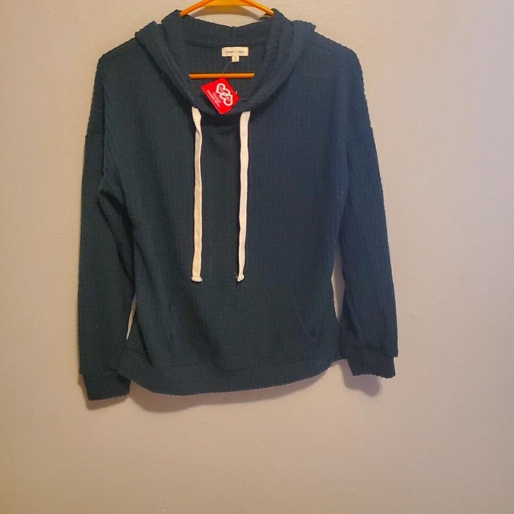 Fashion waffle knit sweater